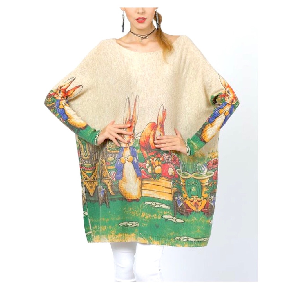 NWOT Coeur de Vague Oversize Dolman Sweater